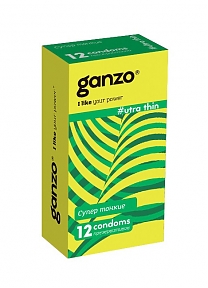 Презервативы Ganzo Ultra Thin ультратонкие — 12 штук